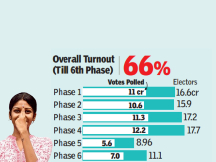Lok Sabha Elections 2024 Phase 7 Live Updates: Overall turnout till 6th phase