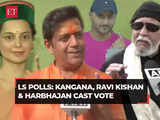 LS Elections 2024: Kangana, Ravi Kishan, former cricketer Harbhajan Singh cast vote in final phase