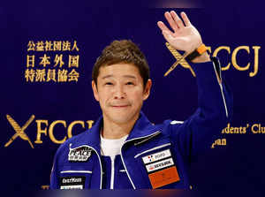 FILE PHOTO: Japanese billionaire Yusaku Maezawa attends a news conference after returning to Japan after a journey into space, in Tokyo