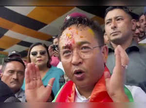 **EDS: VIDEO GRAB** Gangtok: Sikkim Chief Minister and Sikkim Krantikari Morcha ...