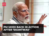 PM Modi back in action after ‘Ekantwas’, holds back-to-back 7 meetings amid heatwave & Cyclone Remal