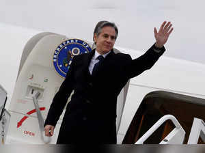 FILE PHOTO: U.S. Secretary of State Blinken departs Chisinau