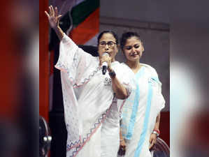 Kolkata, May 26 (ANI): West Bengal Chief Minister Mamata Banerjee addresses a p...