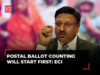 EVM counting to start only 30mins after postal ballots: Chief Election Commissioner