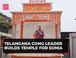 Congress leader builds temple for Sonia Gandhi to show Telangana's gratitude for giving statehood