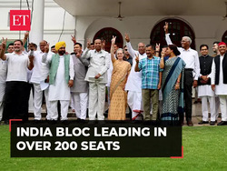 Lok Sabha Results 2024: Congress-led INDIA leading over 200 seats, NDA at 290