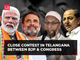 Telangana Results 2024: Congress-BJP remain neck and neck, BRS faces rout; Owaisi retains Hyderabad