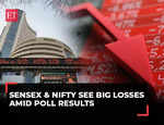 NDA vs INDIA Bloc: Stock markets bleed on results day, investors lose Rs 30L Cr