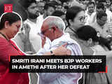 Lok Sabha Elections results: Smriti Irani concedes defeat in Amethi by Congress’ KL Sharma; BJP workers break down in tears