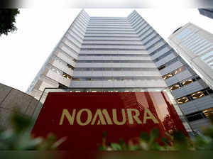 FILE PHOTO: Logo of Nomura Securities is pictured at the company's Otemachi Head Office in Tokyo