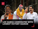 Lok Sabha Election Results 2024: Candidates with the lowest victory margin