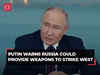Vladimir Putin warns Russia could provide long-range weapons to others to strike Western targets