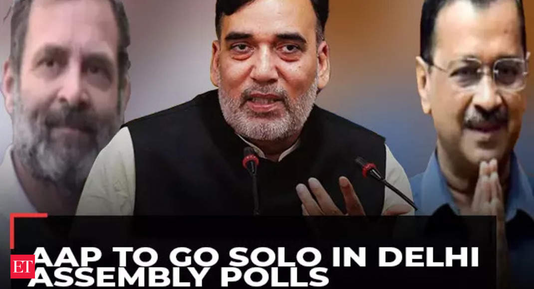 AAP to go solo in Delhi Assembly polls, no alliance with Congress: Gopal Rai - The Economic Times Video | ET Now