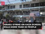 Over 30 killed in Israeli strike on UN school filled with displaced families in Gaza