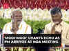 'Modi-Modi' chants echo as PM arrives at NDA meeting