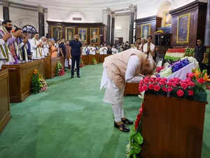 Prime Minister Modi attends meeting of NDA in Parliament