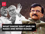 Responsibility to save the Constitution, law and democracy lies upon Naidu & Nitish: Sanjay Raut