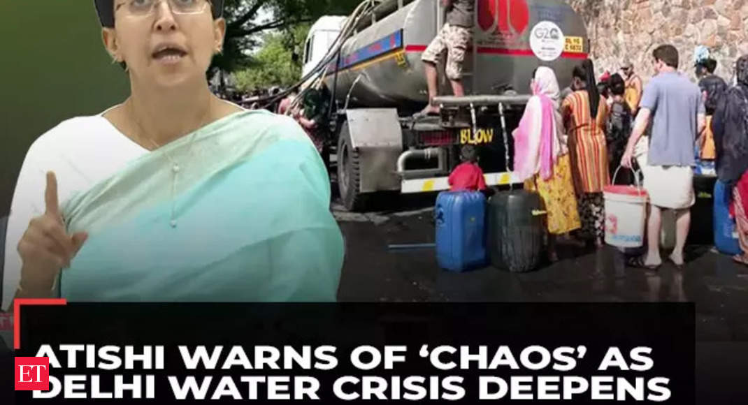 Delhi water crisis: Atishi warns of chaos, alleges Haryana blocking supply from Munak Canal... - The Economic Times Video | ET Now