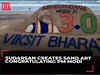 Modi 3.0: Sand artist Sudarsan creates sand art congratulating PM Modi ahead of the swearing-in ceremony