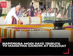 PM-designate Narendra Modi pays tribute to Mahatma Gandhi at Rajghat ahead of his swearing-in ceremony