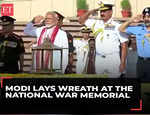 NDA 3.0: PM-designate Narendra Modi lays wreath at the National War Memorial