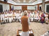 Modi meets likely ministers in his new govt over tea