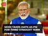 'Mai Narendra Damodardas Modi...': Narendra Modi takes oath as PM for record 3rd straight term