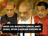 Modi Cabinet 3.0: Amit Shah, Rajnath Singh, Nitin Gadkari take oath as Union ministers