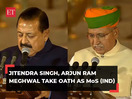 Modi Cabinet 3.0: Rao Inderjit, Jitendra Singh, Arjun Meghwal take oath as MoS Independent charge
