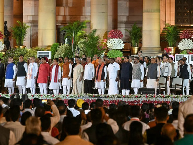 Swearing-in ceremony of a coalition government