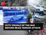 Reasi Attack: CCTV Visuals of the bus before the terror attack