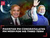 Pakistan PM Shehbaz Sharif congratulates PM Modi for his third term