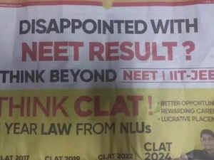 NEET Controversy: CLAT ad mocking medical, engineering exam goes viral, says 'Think beyond NEET, IIT:Image