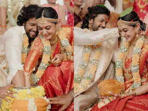 Aishwarya Arjun and Umapathy Ramaiah tie the knot in an intimate ceremony:Image