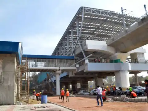 Tracks laid, roof constructed
