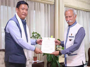 Arunachal Pradesh CM Pema Khandu calls on Governor; tenders resignation
