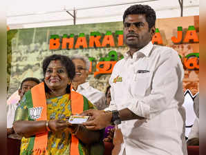 Chennai, Mar 20 (ANI): Tamilisai Soundararajan rejoins BJP in the presence of Ta...