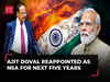 Ajit Doval reappointed as National Security Advisor to PM Modi for third term