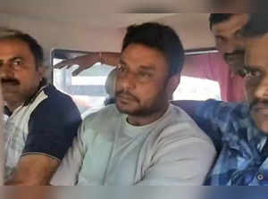 Bengaluru, Jun 11 (ANI): Kannada actor Darshan Thoogudeepa being sent to police ...