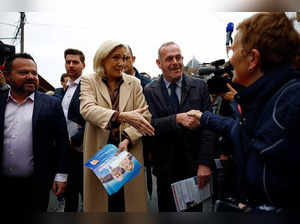 French far right leader Le Pen makes her first campaign visit for early legislative elections