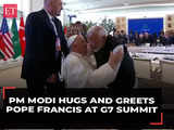 PM Modi hugs and greets Pope Francis at G7 Summit in Italy, watch!