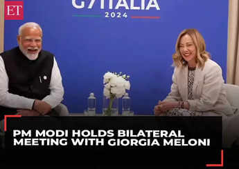 PM Modi holds bilateral meeting with Giorgia Meloni on the sidelines of G7 Summit