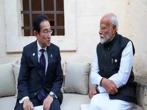 PM Modi and Japan's Kishida on sidelines of G7 Summit