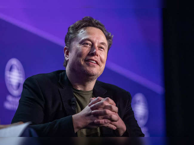 Elon Musk, co-founder of Tesla and SpaceX and owner of X Holdings Corp., speaks at the Milken Institute's Global Conference at the Beverly Hilton Hotel,on May 6, 2024 in Beverly Hills, California.