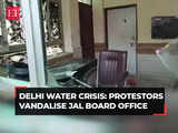 Protestors vandalise Delhi Jal Board Office amid severe water crisis