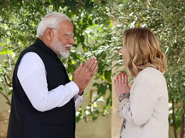 Namaste gesture for Indian PM