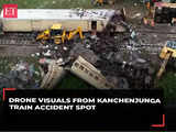 Kanchenjunga Express train accident: Drone visuals from the spot, watch!