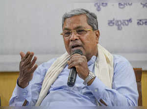 Bengaluru: Karnataka Chief Minister Siddaramaiah addresses a press conference, i...