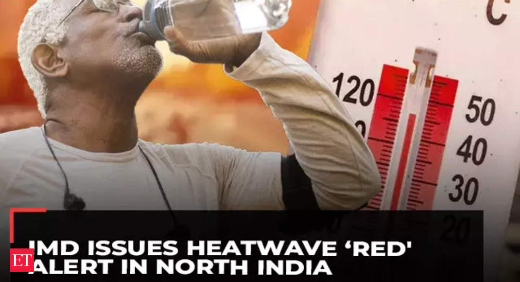 Delhi weather forecast: IMD issues heatwave ‘red' alert in North India - The Economic Times Video