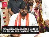 Vijayawada: Jana Sena Party chief Pawan Kalyan assumes charge as the Deputy CM of Andhra Pradesh